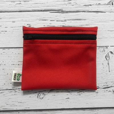 Mini Sac à Collation - Rouge et Zip Noir (1)